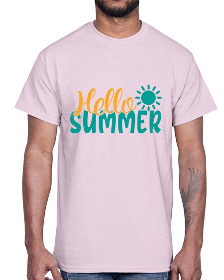 hello summer Style 98#- summer- Cotton Tee