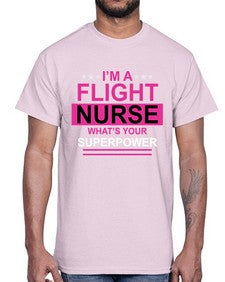 i am flight nurse what s 855#- nurse- Cotton Tee