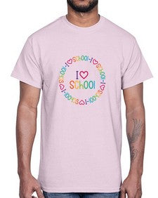 i love school 369#- general school- Cotton Tee