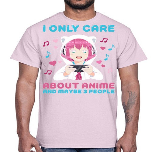 i only care about anime and maybe people234#- anime- Cotton Tee