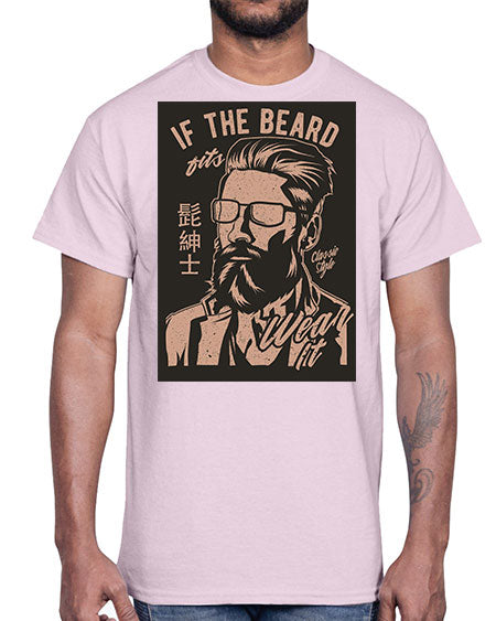 if the beard fits wear it cs 151#- bears - animals- Cotton Tee