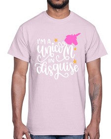 im a unicorn in disguise 229#- unicorn- Cotton Tee