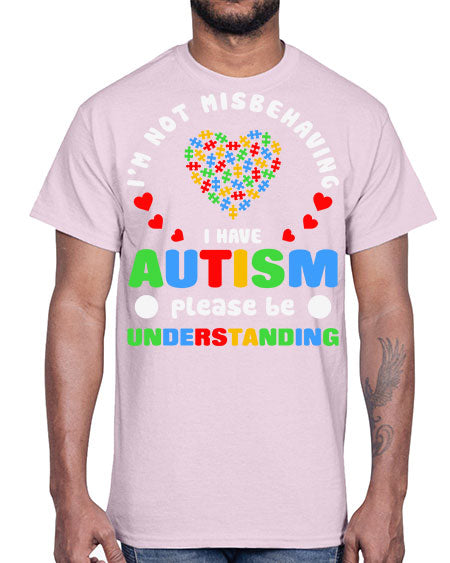 im not misbehaving i have 95#- autism- Cotton Tee