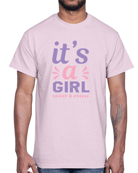 its a girl Style 132#- baby shower- Cotton Tee