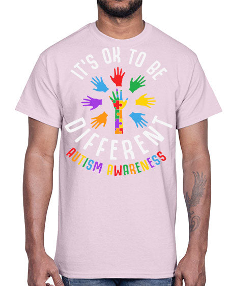 its ok to be different 99#- autism- Cotton Tee