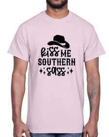 kiss me southern sass 711#- western- Cotton Tee