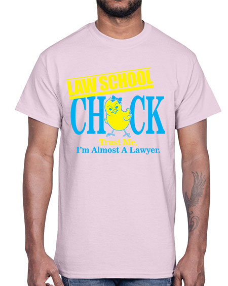 law school chick copy 1037#- lawyer- Cotton Tee