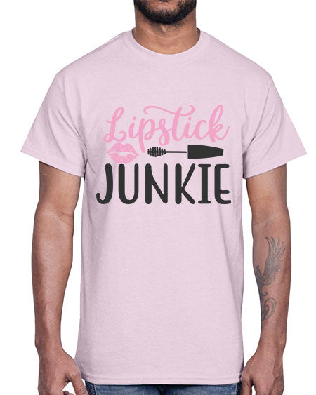 lipstick junkie Style 154#-makeup Cotton Tee