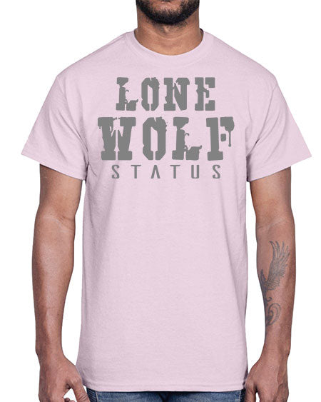lone wolf status- wolf- Cotton Tee