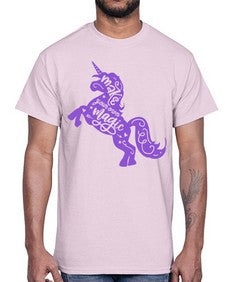 make your own magic colored 283#- unicorn- Cotton Tee