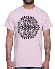 mandala 799#- mandala- Cotton Tee