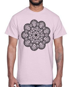 mandala 857#- mandala- Cotton Tee