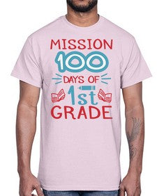 mission one hundred days of first grade 533#- first grade- Cotton Tee