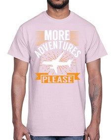 more adventures please  32#- airplane- Cotton Tee