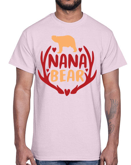 nana bear 195#- bears - animals- Cotton Tee