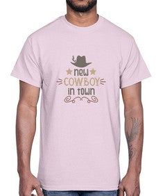 new cowboy in town 953#- western- Cotton Tee