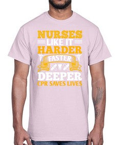 nurses like it harder Style 1245#- nurse- Cotton Tee