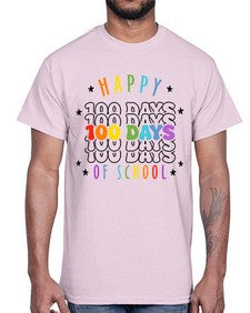 one hundred days of school 575#- one hundred days- Cotton Tee