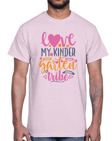 one hundred love my kinder garten tribe 593#- one hundred days- Cotton Tee