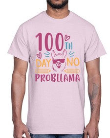 one hundredth day no probllama 597#- one hundred days- Cotton Tee