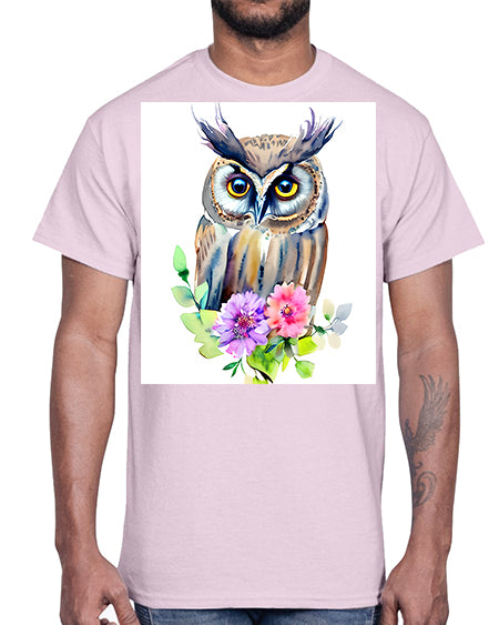 owl 11#- owl- Cotton Tee
