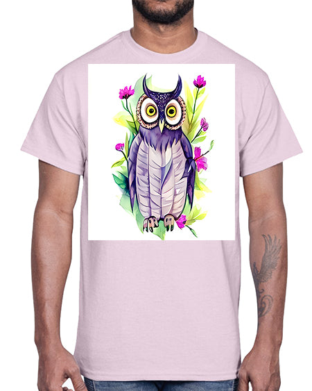 owl 23#- owl- Cotton Tee