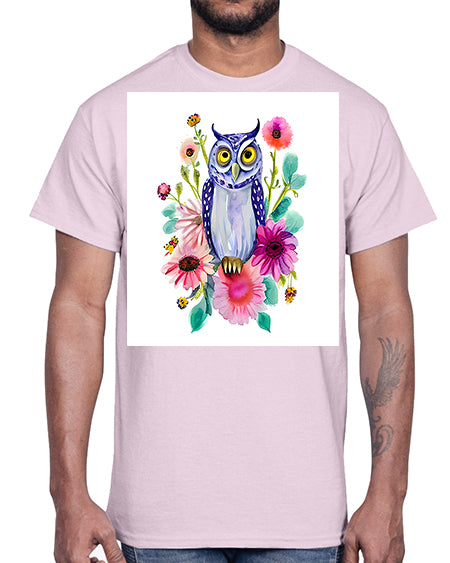 owl 25#- owl- Cotton Tee