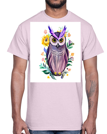owl 7#- owl- Cotton Tee