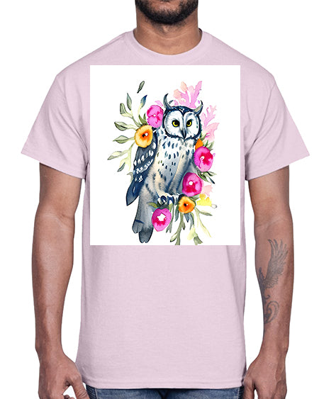 owl 8#- owl- Cotton Tee