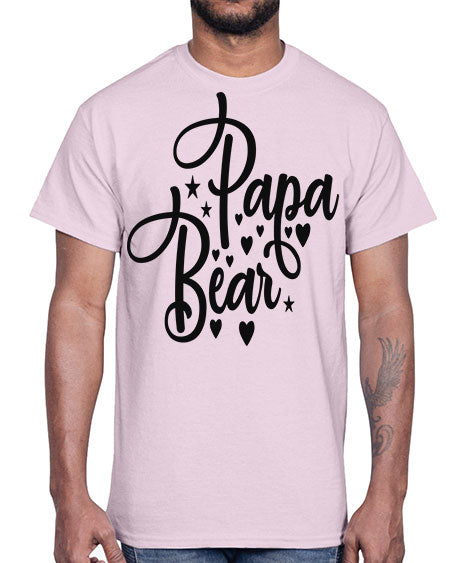 papa bear 219#- bears - animals- Cotton Tee