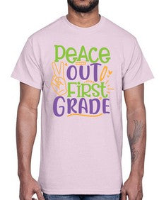 peace out first grade 624#- first grade- Cotton Tee