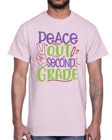 peace out second grade 640#- second grade- Cotton Tee