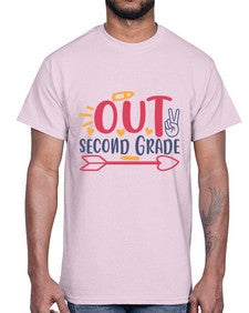 peace out second grade 642#- second grade- Cotton Tee