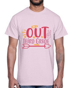 peace out third grade 646#- third grade- Cotton Tee
