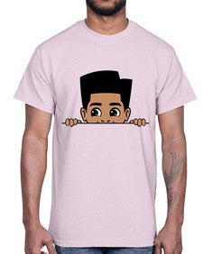 peekaboo boy 18#- black boys or men- Cotton Tee