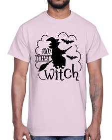 percent that witch 55#- witch- Cotton Tee