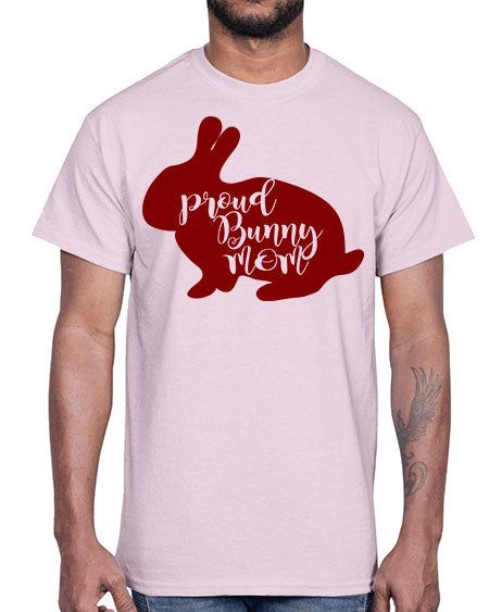 proud bunny mom- rabbit- Cotton Tee