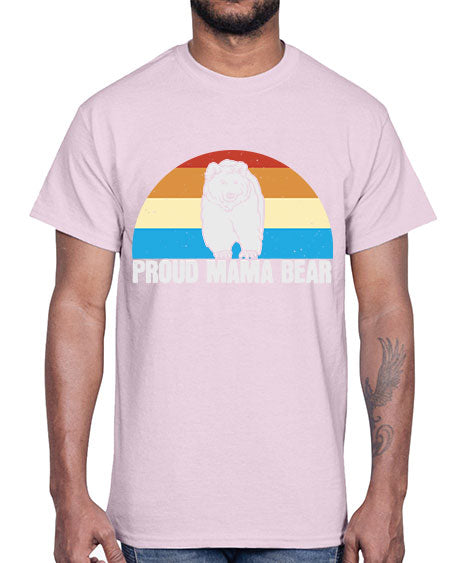 proud mama bear 237#- bears - animals- Cotton Tee