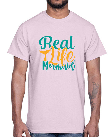 real life mermaid Style 80#- summer- Cotton Tee