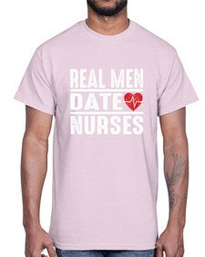 real men date nurses 1348#- nurse- Cotton Tee