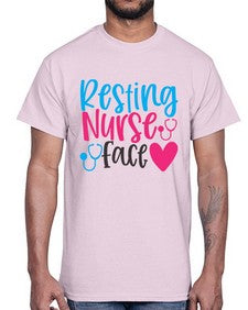 resting nurse face Style 1354#- nurse- Cotton Tee