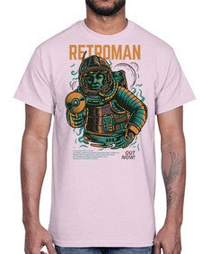 retroman 1017#- art pop art- Cotton Tee