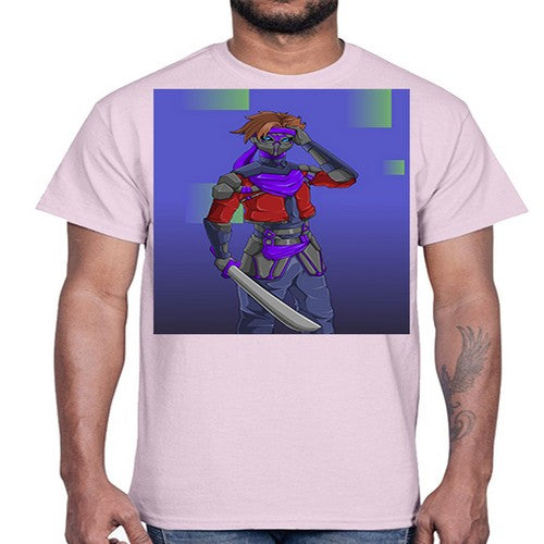 robber bring knife156#- anime- Cotton Tee