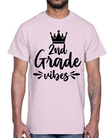 second Grade vibes 838#- second grade- Cotton Tee
