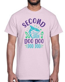second grade doo doo 813#- second grade- Cotton Tee