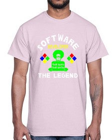 software developer the legend 16#- computer- Cotton Tee