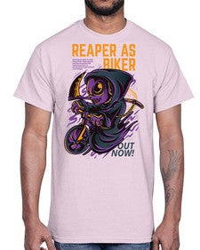 source reaper as biker 1102#- art pop art- Cotton Tee
