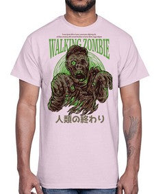 source walking zombie 1103#- art pop art- Cotton Tee