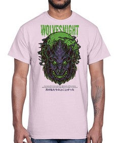 source wolves night 1104#- art pop art- Cotton Tee