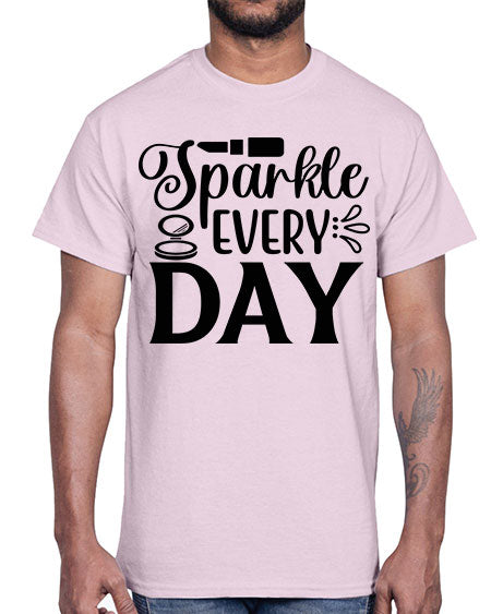 sparkle every day 18#-makeup Cotton Tee